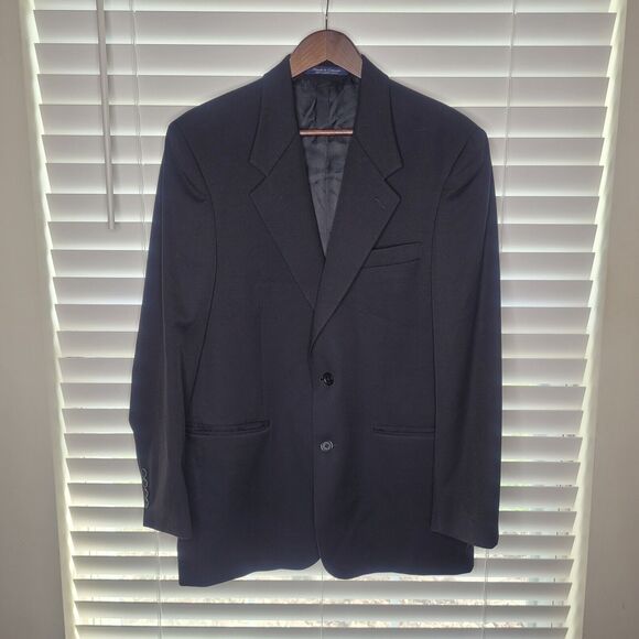 Kasper Black 100% Wool Blazer Sportscoat‎ Size 38R - Picture 1 of 7